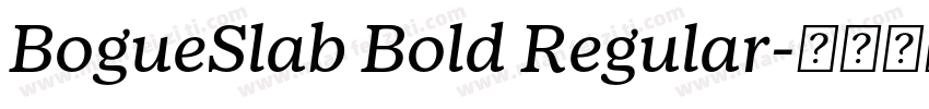 BogueSlab Bold Regular字体转换